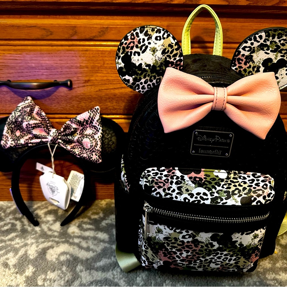 Loungefly backpack and ears